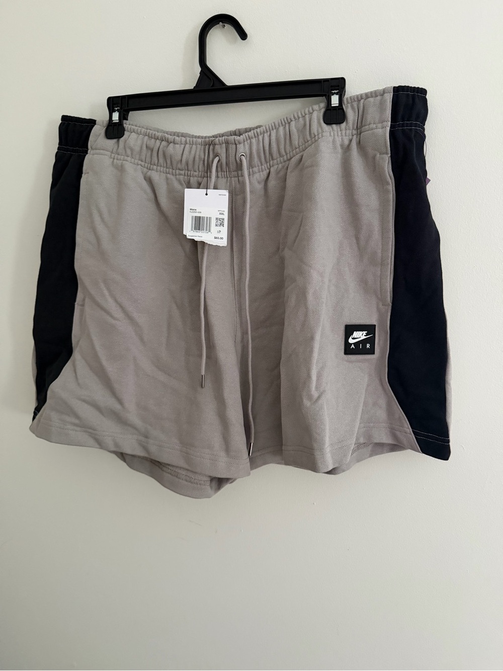 NIKE AIR FLEECE SHORTS Men – College Grey/Black/  XXL NWT